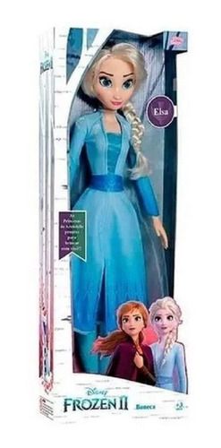 Boneca Elsa Frozen Articulada Grande 80 Cm Brinquedo em Promoção