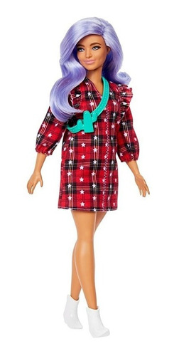 Bonecos e Bonecas - Boneca Barbie Glitter Vestido Roxo - Mattel