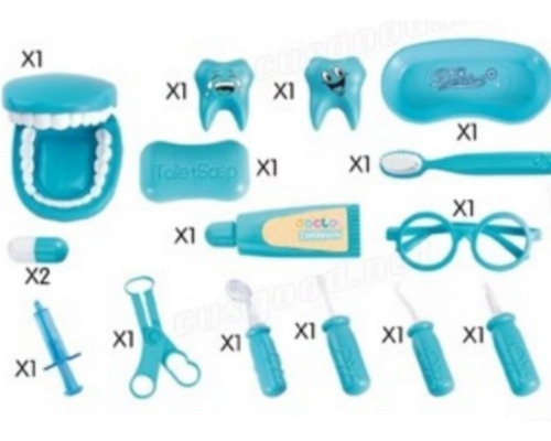 Kit Maleta Dentista Infantil - Brinquedo Doutor Dentinho - Brincando de  Dentista