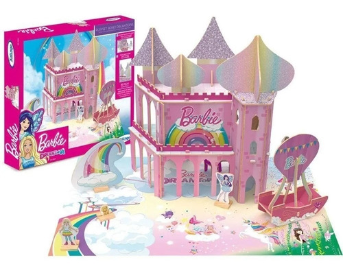 Quebra-Cabeça Barbie para Colorir Xalingo
