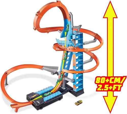 Hot Wheels Pista - Torre De Colisão Aérea 80 Cm Altura 2020