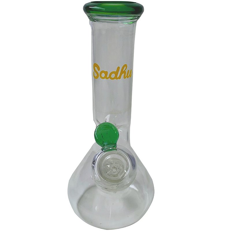 Ice Bong de Vidro Turbo 22cm Sadhu Tabacaria MOLOTOV
