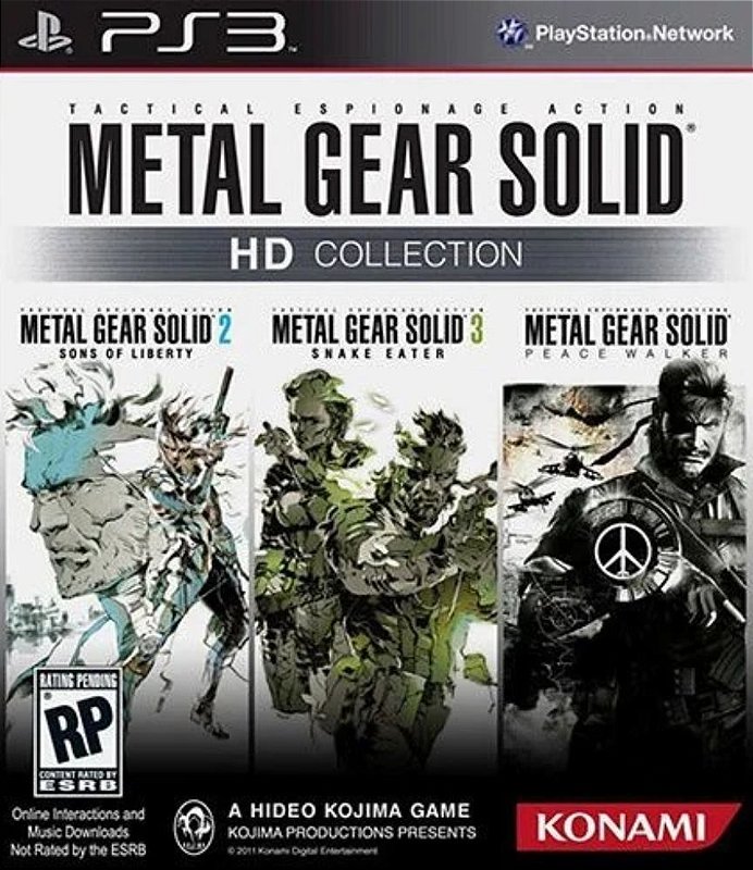 Metal Gear Solid 2 Sons Of Liberty Hd Ps3 Jogo Digital