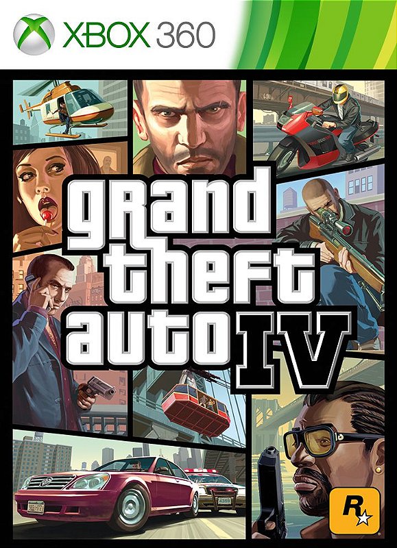 Grand Theft Auto IV GTA 4 - Xbox 360/Xbox One - Game Games - Loja de Games  Online