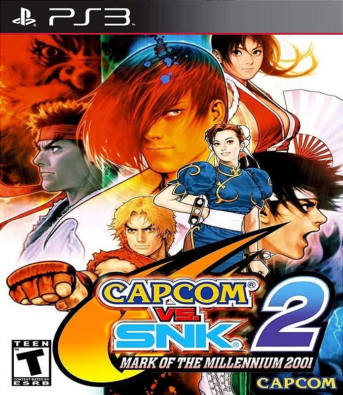 Capcom Vs Snk 2 Mark Of The Millennium 2001 Clássico Ps2 Ps3 Wr Games Os Melhores Jogos 