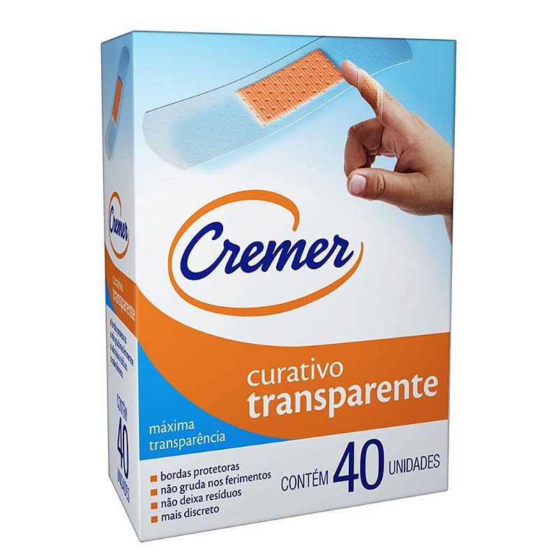 Curativo Cremer Care Transparente C/ 40 unidades - CREMER