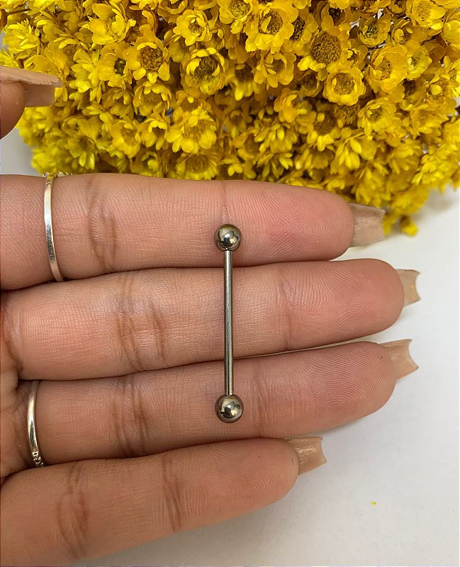 Barbell In Titanio Con Filettatura Interna Da 1,6 Mm (14 G - Foto 7