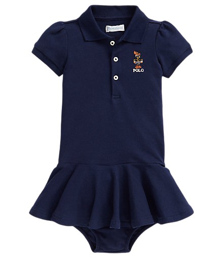 Vestido Baby Polo Bear Ralph Lauren LOB BABY KIDS ARTIGOS INFANTIS