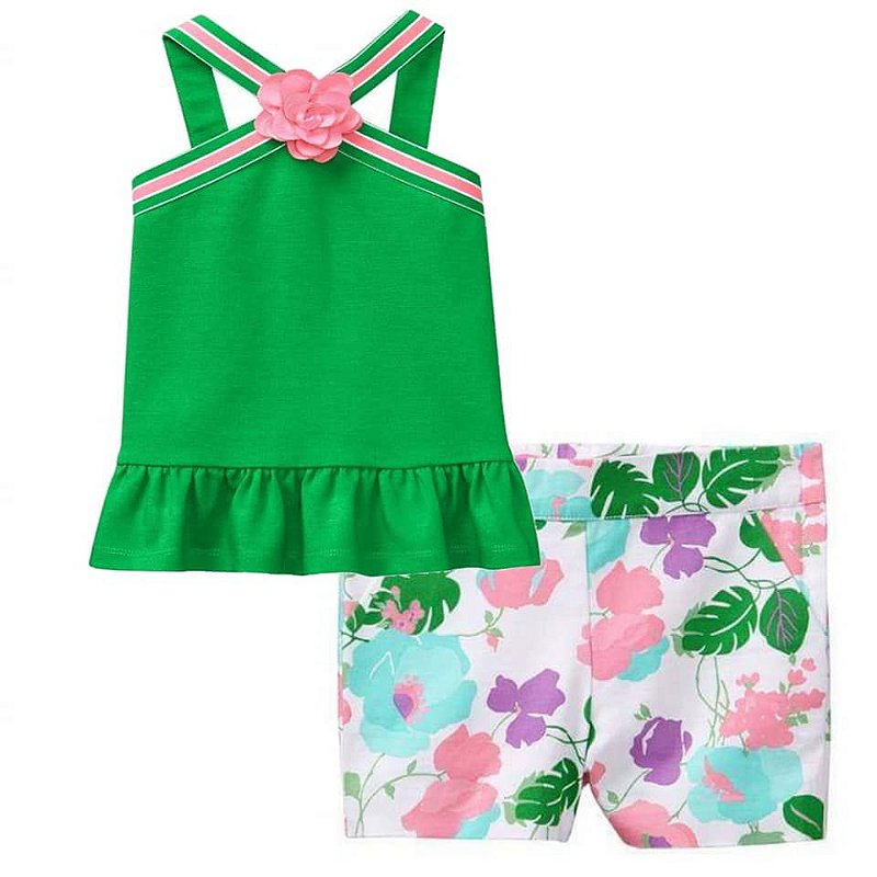 Haut Floral Pour Bébé Fille Janie And Jack - Taille 3 - Occasion Très Bon état