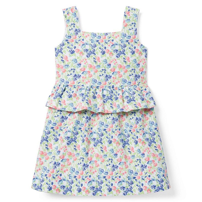 Robe Bébé Fille Velours Marine Janie And Jack - Taille 6-12 Mois, Occasion Très Bon état