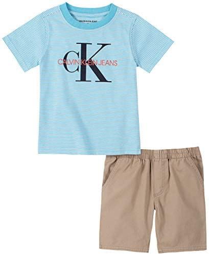 Conjunto com regata e Bermuda Calvin Klein Jeans - LOB BABY KIDS ARTIGOS  INFANTIS