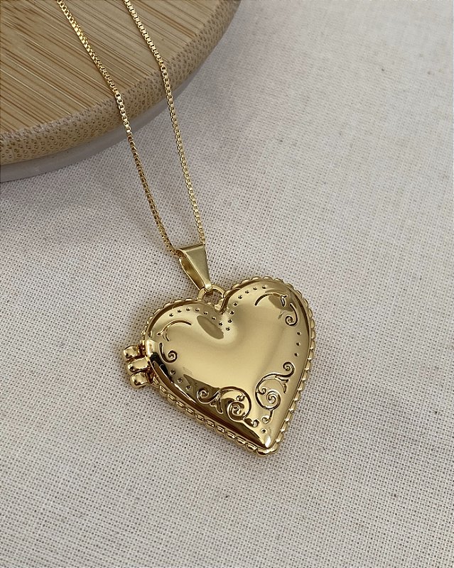 RELICÁRIO CORAÇÃO ARABESCO