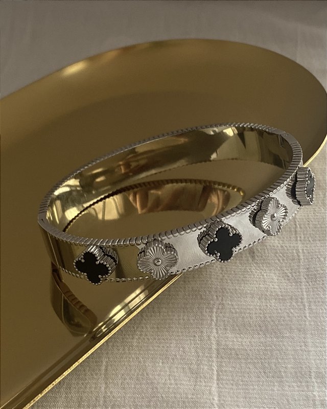 Bracelete pulseira trevo