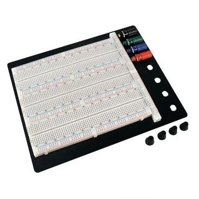 Protoboard 2420 Pontos com Base Metálica - Eletrogate | Arduino ...