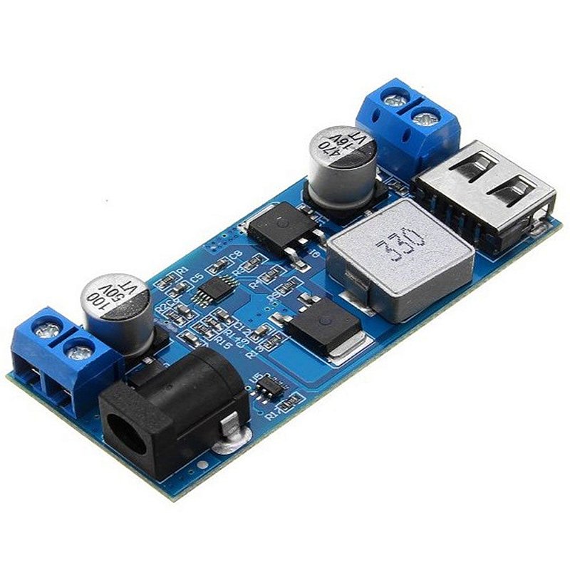 Modulo Regolatore di Tensione DC-DC Step down da 24v-12V a 5V/5A IN (9-35V)  Trasformatore di Tensione - Arduiner - Arduino Components Shop