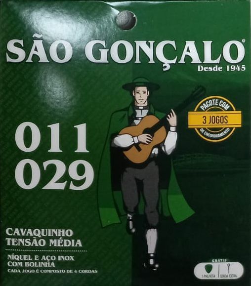 Jogo De Cordas Para Cavaco São Gonçalo 011 Com Bolinha