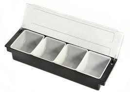 Porta Condimentos Com 4 Divisórias Para Frutas Bar - TableCraft