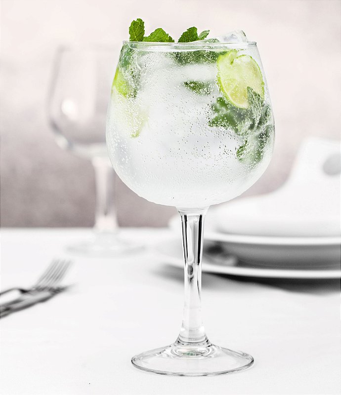 Taça para Gin Ibiza Vidro temperado 720 ml - Cx c/ 6 pç - Vicrila