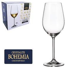 Taça Vinho Bohemia Gastro Cristalc/titânio 350 ml cx c/6 pç