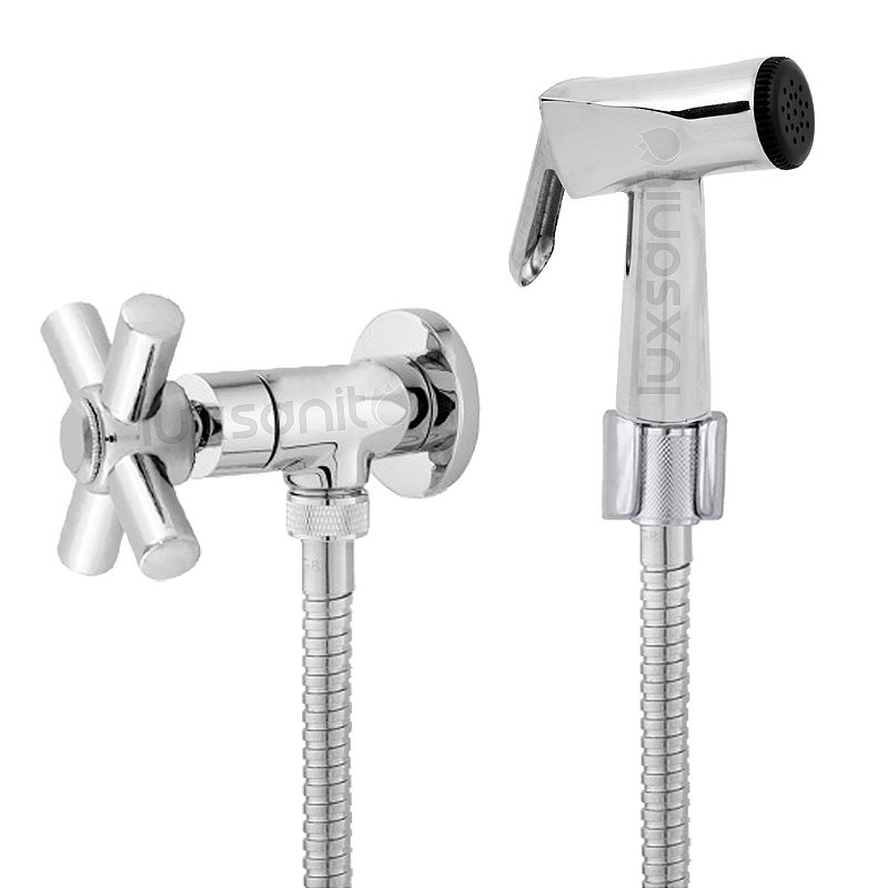 Ducha Higiênica Completa Metal 1/4 Volta Flexível 1,20 C64