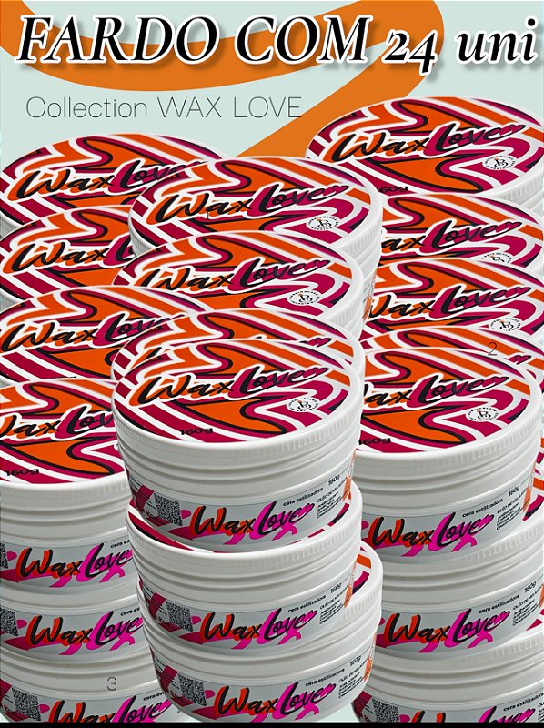 Cera Wax Love 160g Fardo com 24 unidades