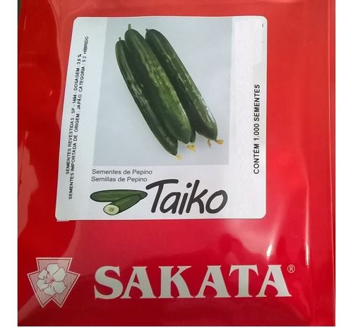 Semente Pepino Japones Taiko Sakata Env. 1.000 Sementes - AgroMaxx