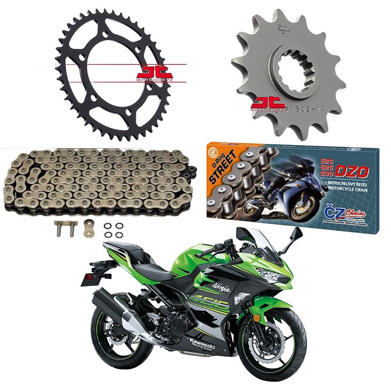 チャンケン Kit transmissão Kawasaki Ninja 400 18'- - Modena