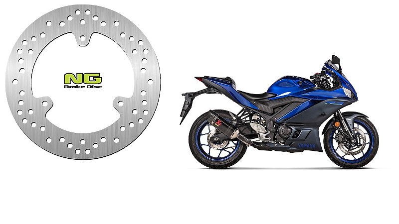 Disco de Freio Traseiro NG Brake Disc Yamaha R3 MT03 - Modena