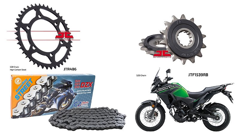 Kit Transmissão Kawasaki Versys 300 X - Modena