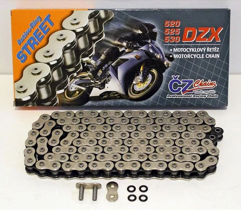 Corrente CZ Chains 520 X 120 DZX com retentor em 
