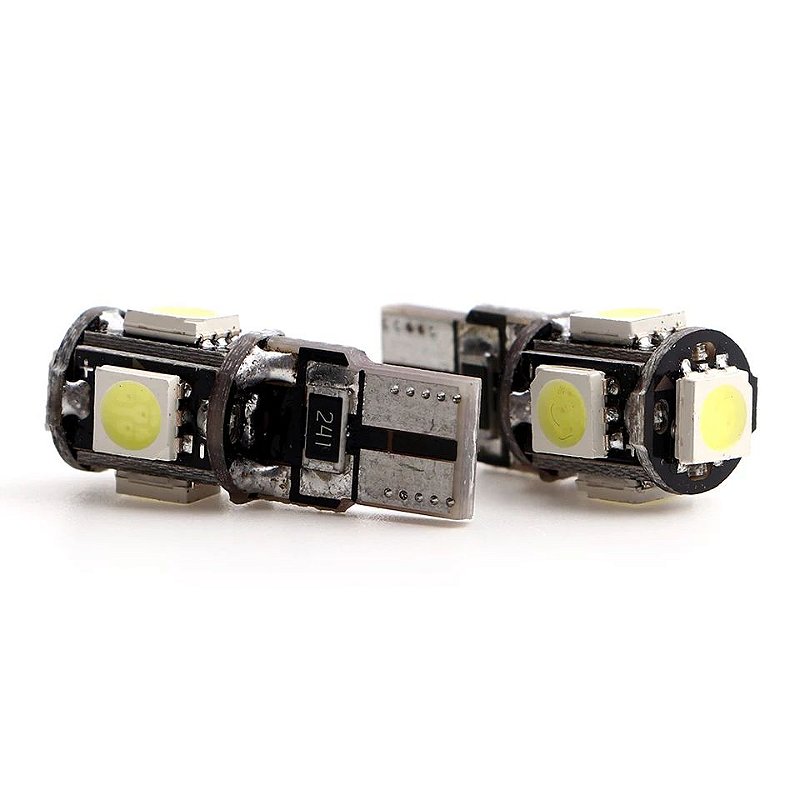 L\u00e2mpada de LED Pingo T10 5 SMD 5050 Com Canbus - Canceller - Sem Erro ...