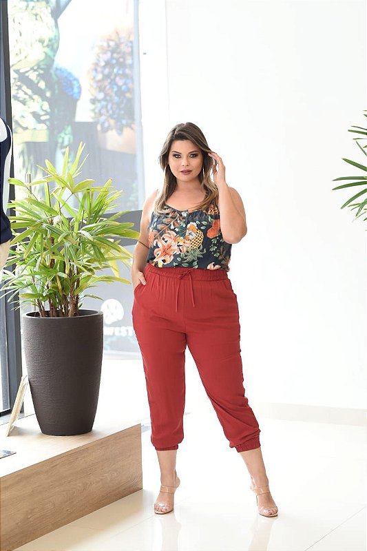 calça jeans colorida feminina plus size