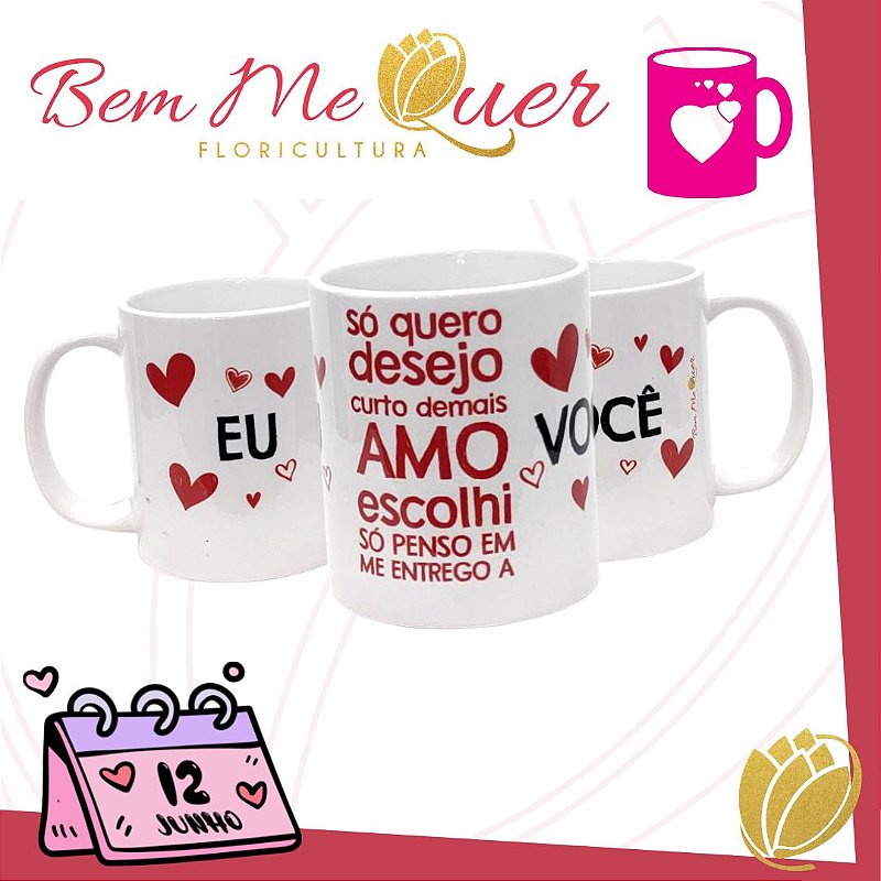 Caneca Declaração De Amor: Tradução Do Que Eu Sinto Por Você (Amarela)