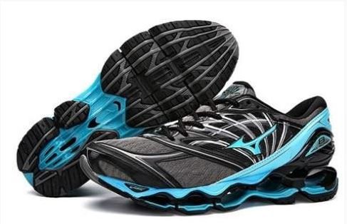 mizuno cinza com azul