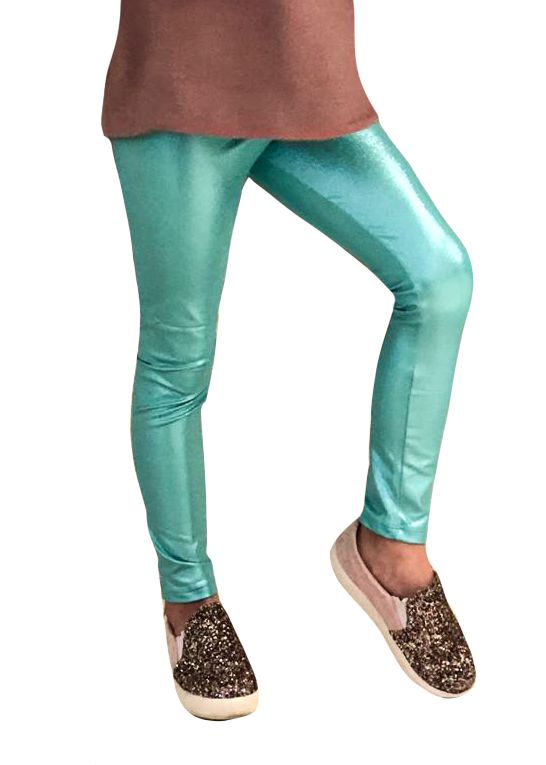 legging verde infantil