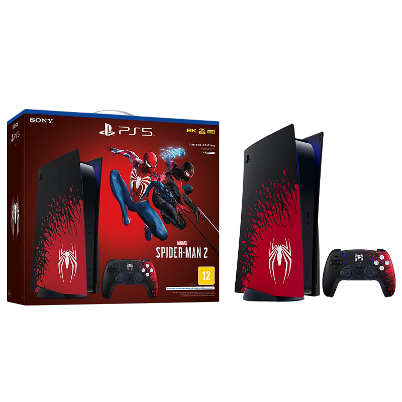 Console Playstation 5 Slim 1TB Spider Man 2 Bundle - Sony - IzzyGames Onde  você economiza Brincando !