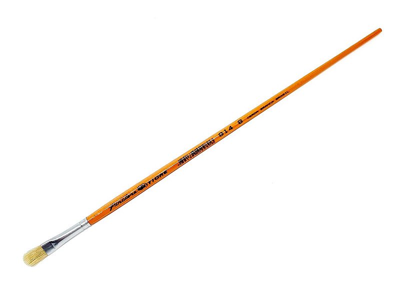 Pincel 814 Filbert Língua de Gato Cerda Branca (Pinctore/TIGRE)