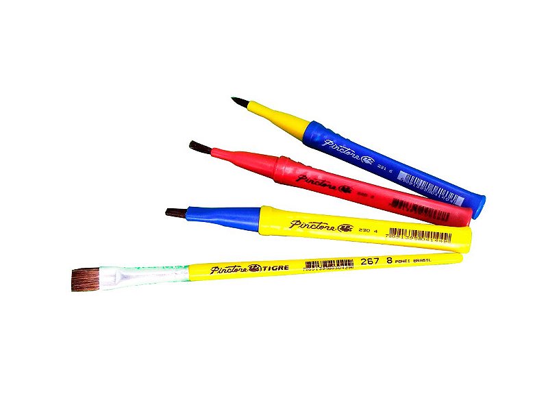 Kit Escolar Variado 6272 - 4 pincéis (Pinctore/TIGRE)
