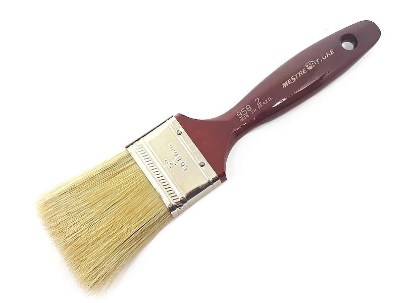 Trincha Dupla 958 Cerda Branca Natural (Mestre/TIGRE)