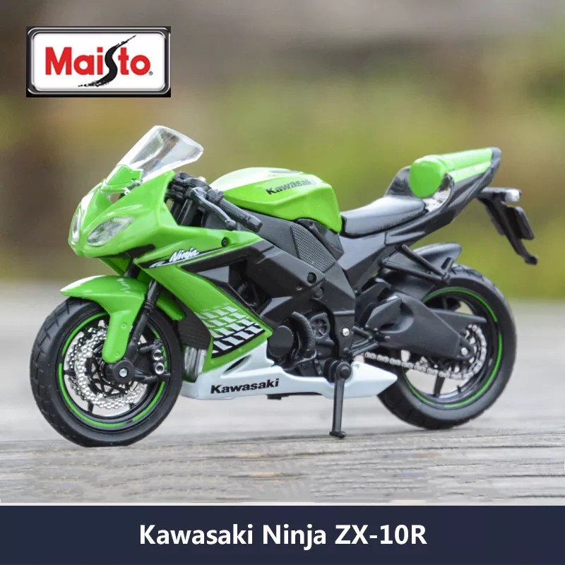 Motocicleta en miniatura 1/12e Kawasaki Ninja ZX10R (2010) Maisto -  Miniatura
