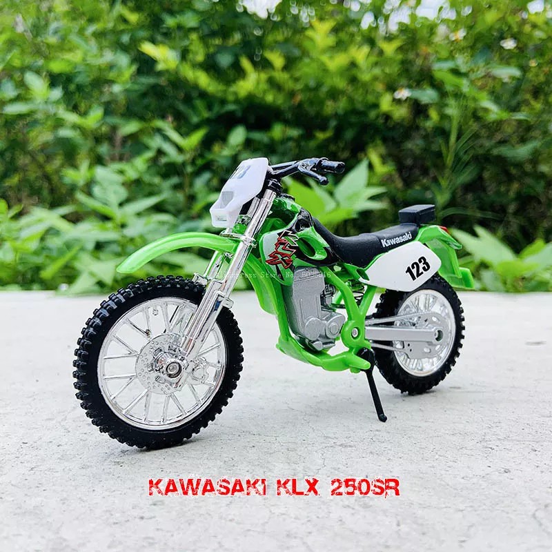 Miniatura Moto Trilha Kawasaki Klx250sr Motinha Ferro Maisto