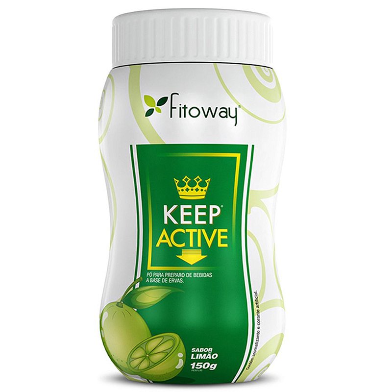 Chá Keep Active Limão - 100g - Fitoway - Viva Leve Fitness