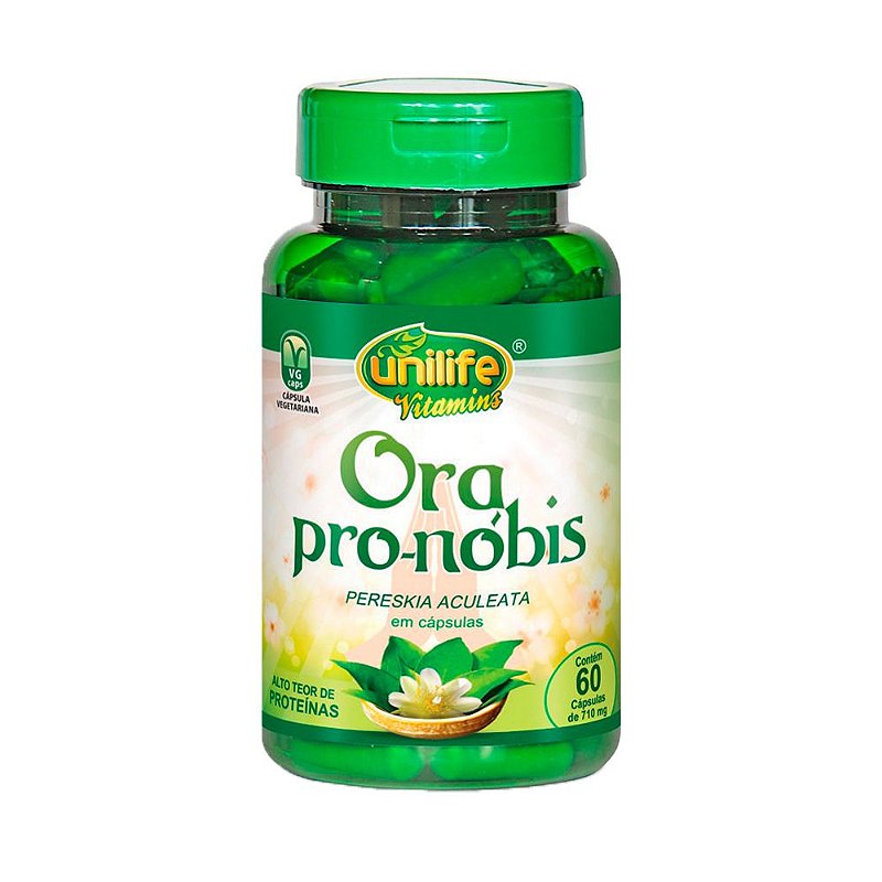 Ora Pro-Nóbis - 60 Cápsulas - Unilife - VivamusMais