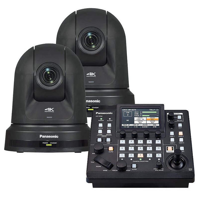 Panasonic Kit Câmera PTZ AW-UE50KPJ e Controladora AW-RP60 - Loja