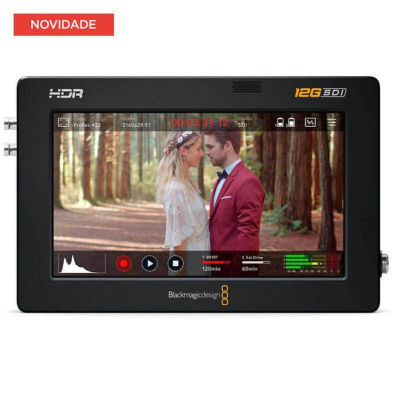 Blackmagic Video Assist 5” 12G HDR Blackmagic Video Assist 5” 12G HDR - Loja OnVideo