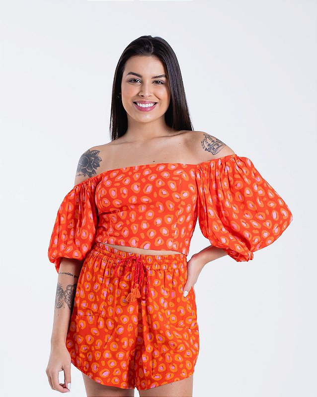 blusa capuz trefoil farm