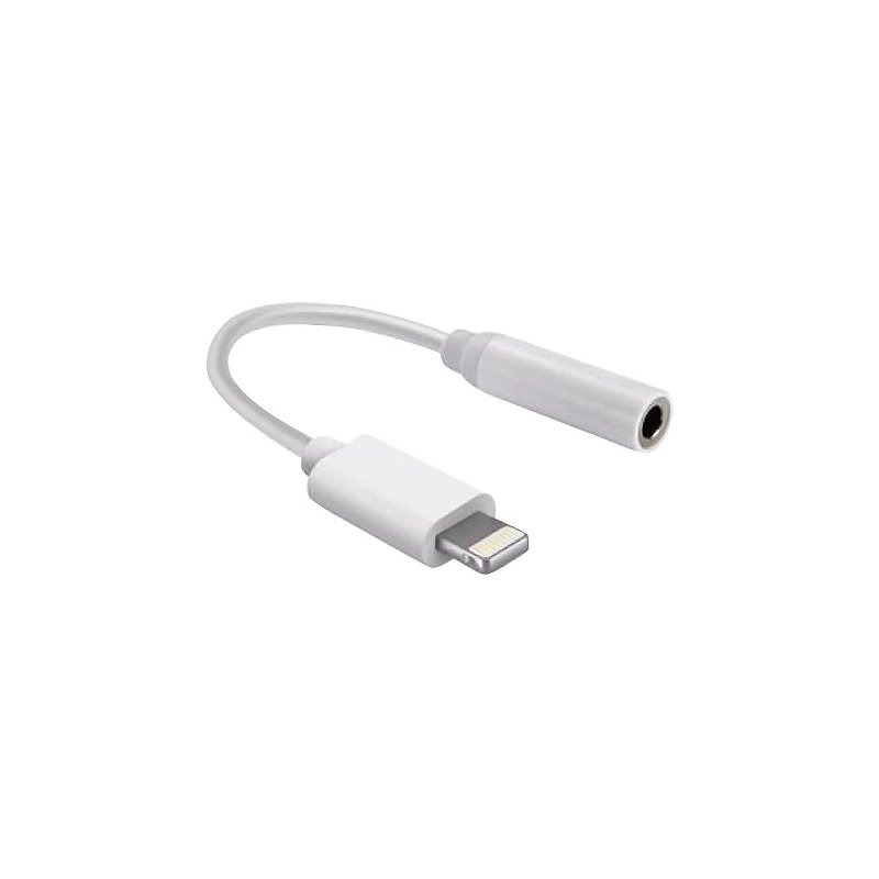 Adaptador fone ouvido lightning p2 iphone branco