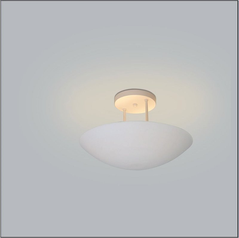 Plafon Sobrepor Redondo Curvo Usina Design | Play Light - Play Light