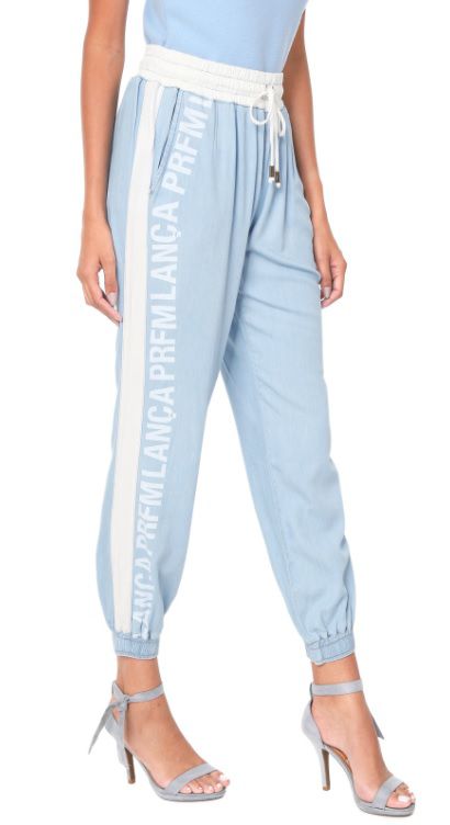 calça jogger lança perfume