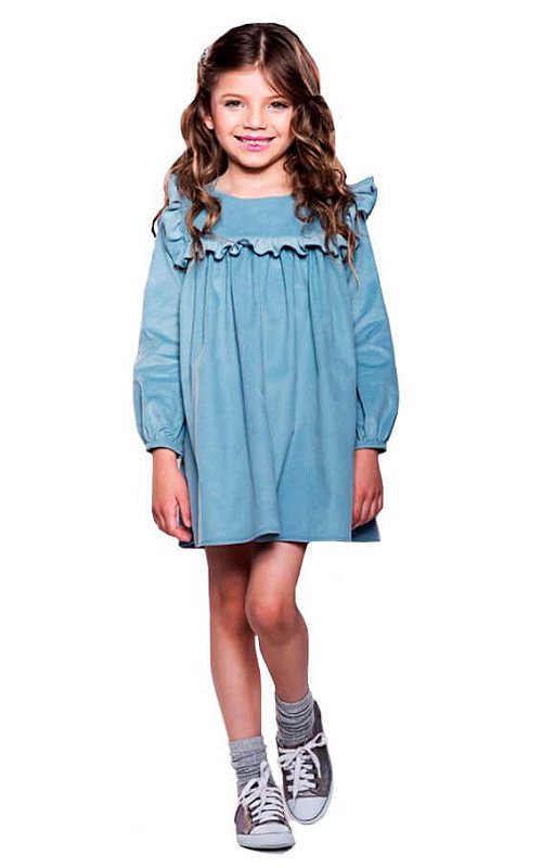 vestido infantil veludo